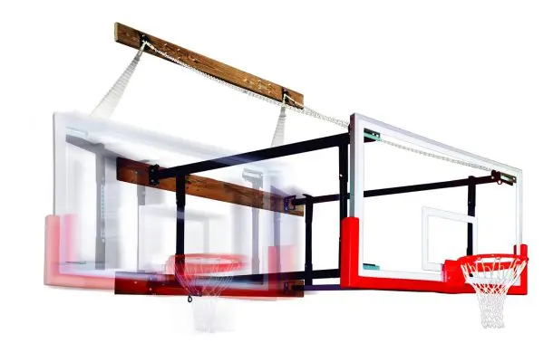 First Team FoldMount82 Side-Folding Wall Mounted Basketball System