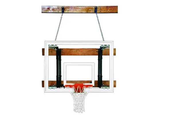 First Team FoldMount82 Side-Folding Wall Mounted Basketball System