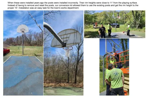 Outdoor Playground Backboard System Upgrades