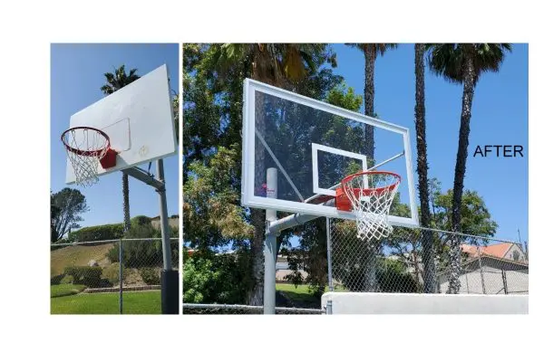 Outdoor Playground Backboard System Upgrades