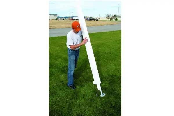 Golden Goal Square Aluminum Semi-Permanent Soccer Goals