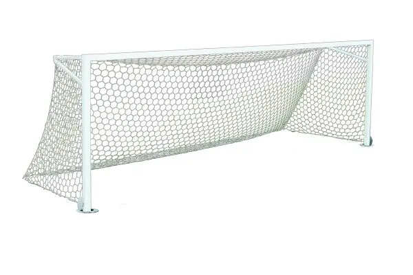 Golden Goal 4″x4″ Square Aluminum Semi-Permanent Soccer Goals