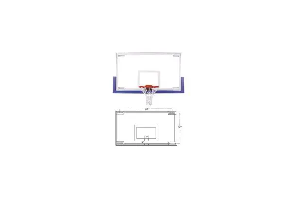 First Team FT235 Competition Glass Basketball Backboard