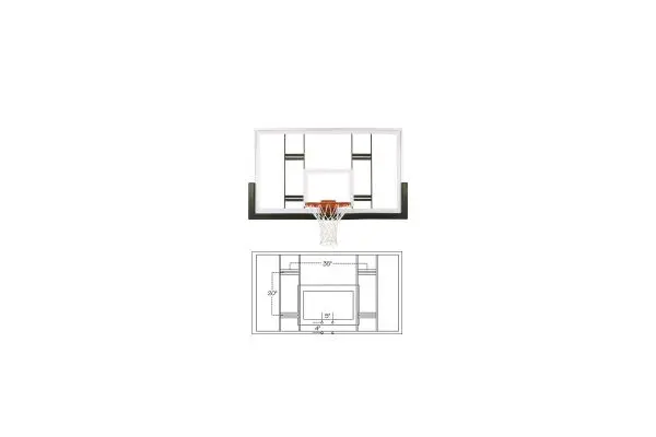 First Team FT239 Competition Glass Basketball Backboard