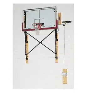 Swing-Up Wall Mounted Basketball Systems