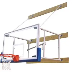 Bison Side-Folding Wall Mounted Basketball Package