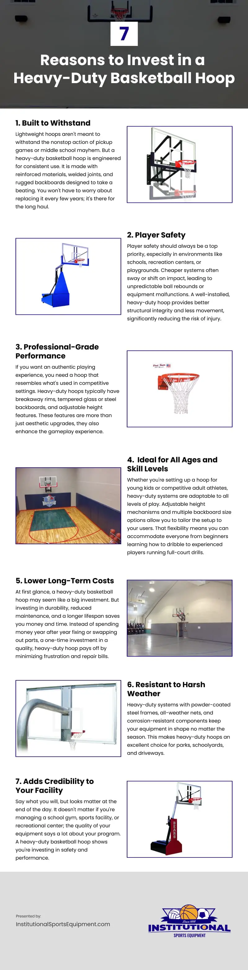 7 Reasons to Invest in a Heavy-Duty Basketball Hoop Infographic