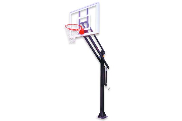 First Team Attack In-ground Adjustable Height Basketball System