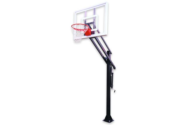 First Team Attack In-ground Adjustable Height Basketball System