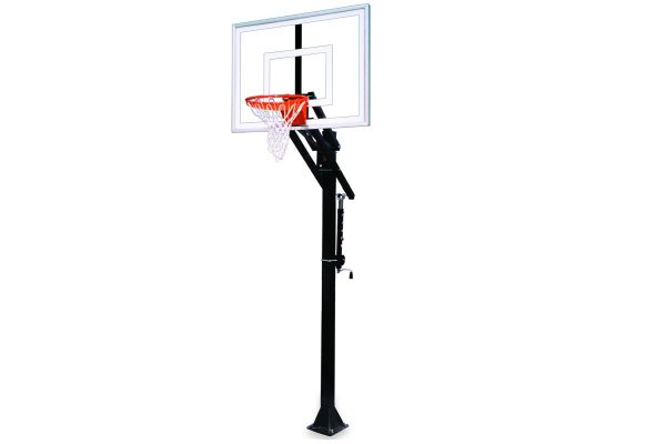 First Team Jam In-ground Adjustable Height Basketball System