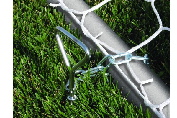 World Class Round Aluminum Semi-Permanent Soccer Goals