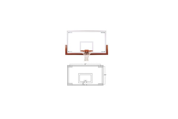 First Team FT234 Competition Glass Basketball Backboard