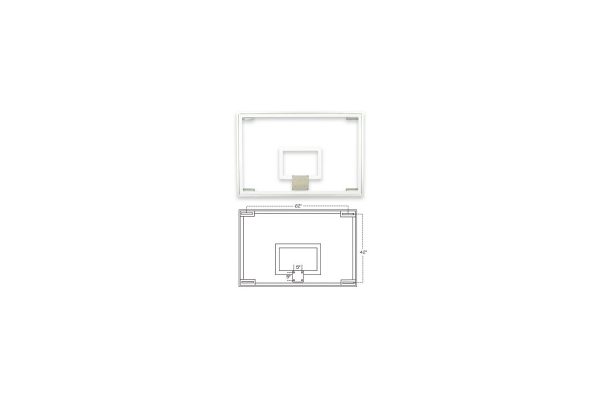 First Team FT236 Competition Glass Basketball Backboard