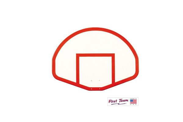 First Team FT275 Fan-Shaped Gymnasium Fiberglass Basketball Backboard