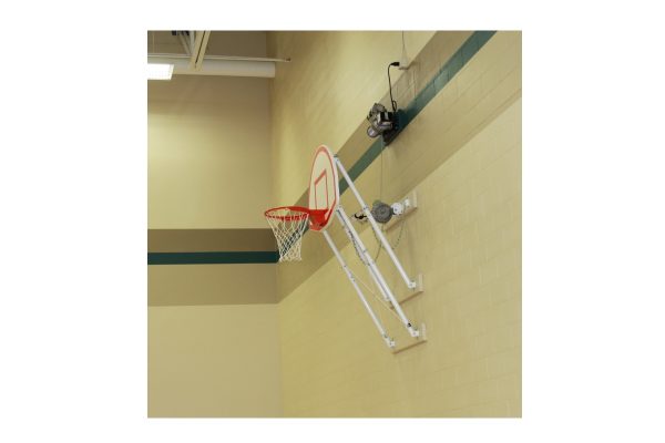 Swing-Up Wall Mounted Basketball Systems