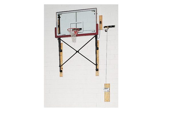 Swing-Up Wall Mounted Basketball Systems