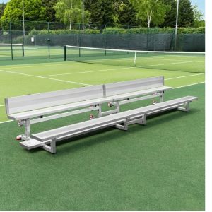 Indoor / Outdoor Tip N’ Roll Bleachers WITH Backrest