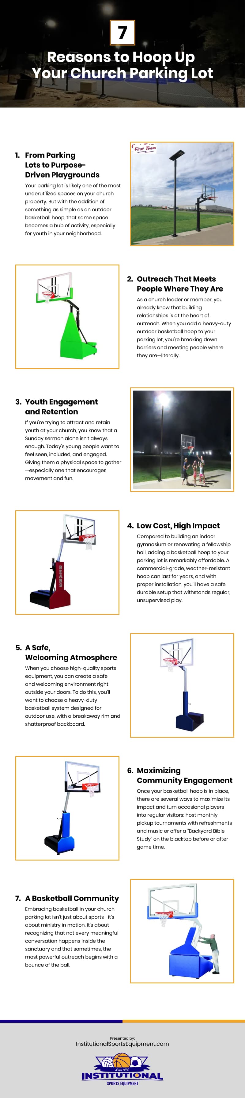 7 Reasons to Hoop Up Your Church Parking Lot Infographic