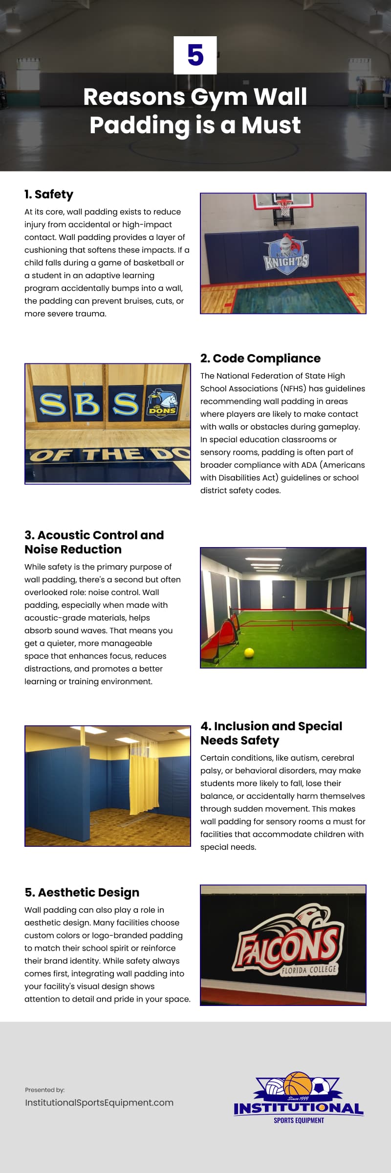 5 Reasons Gym Wall Padding is a Must Infographic
