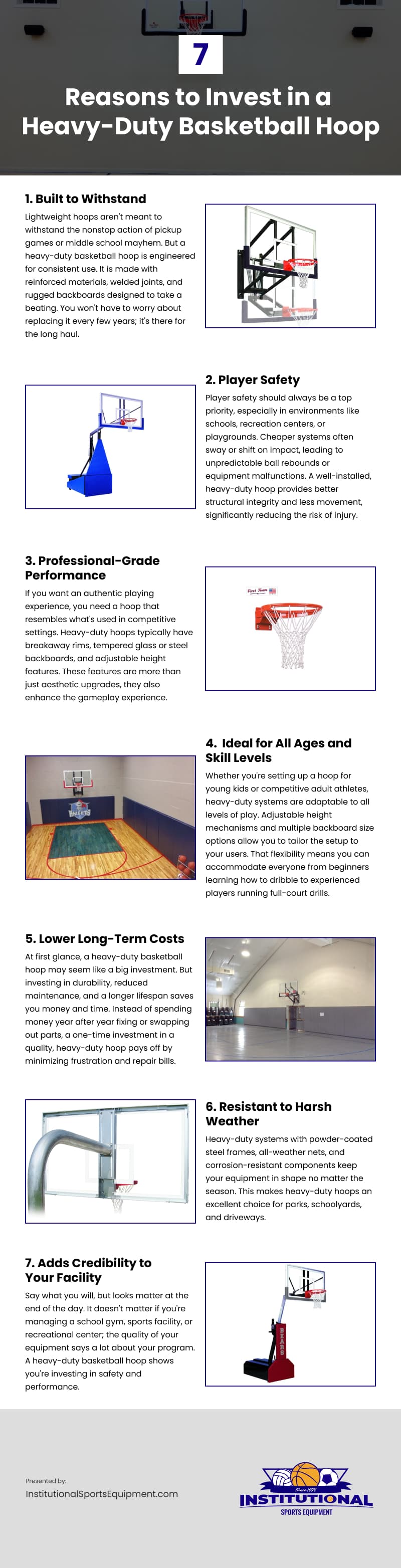 7 Reasons to Invest in a Heavy-Duty Basketball Hoop Infographic